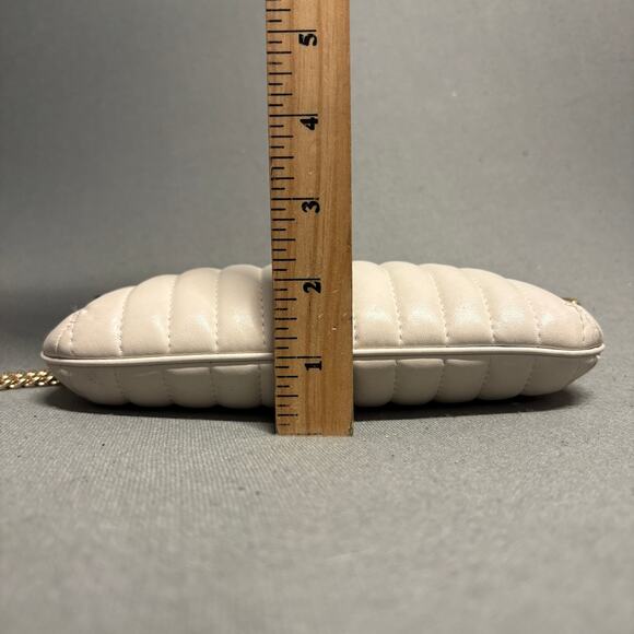 Coach Nolita 19 With Chain With Linear Quilting Chalk‎ White - Picture 13 of 16